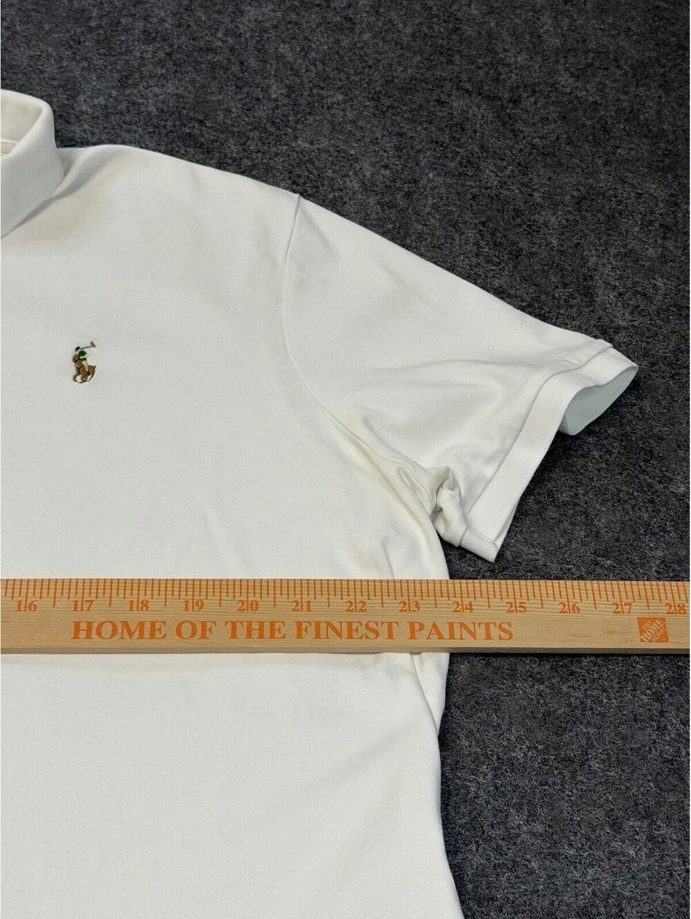 Polo Ralph Lauren Mens XL White Classic Fit Cotton Short Sleeve Polo Shirt